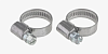 Комплект хомутов червячных 12х22 / 9-0,7 W2-430 2шт