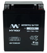 Аккумулятор MYWAY BIKE YTX7L, Китай