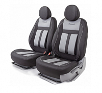 Чехлы-накидки CUSHION COMFORT, 4 предмета, хлопок,новое лекало - 3D крой, AIRBAG,се  CUS-0405BK/GY