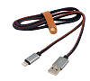 USB кабель Lightning, 1.5м, 2.4А, тканевая оплетка, быстрая зарядка, NG