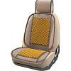 Накидка на сидения Nova Bright-fusion деревяная массфжная с сеткой и подголовником ,бежевый /46859