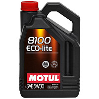 Motul 8100 Eco-lite 5w-30 моторное масло 5л (замена на Motul H-Tech 100 Plus 5w-30) /113498