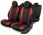 Чехлы AUTOPROFI Standard, Excellent. Экокожа, 3 мм. поролон, чёрн./красный (EXL-1103G BK/RD)