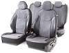 Чехлы "AUTOPROFI" DINAMICA нов.лекало Slip Cover экокожа+алькантара DIN-1505GA BK/D.GY