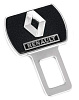 Заглушка замка ремня безопасности  металлическая RENAULT 1 шт.