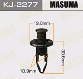 KJ2277S Клипса крепежная  "Masuma"  цена за 1 шт. #158