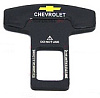 Заглушка замка ремня безопасности СИЛИКОНОВАЯ надпись CHEVROLET (металл) 2 шт.