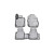 Коврики в салон HONDA Civic 5D, 01/2012->,  хб., 4 шт. (полиуретан) 3D 