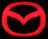 Эмблема MAZDA (красная)