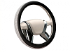 Оплетка  на руль MONA  LISA lnfinity экокожа,со стразами  "M"  /СЕРЕБРО/
