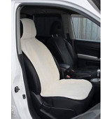 Mеховая накидка "Снежаность" 153*50см овечий мех бежовый