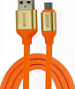 Кабель USB-микро оранжевый 1м WIIIX