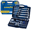 Набор инструментов Goodyear 81 предмет в пластиковом кейсе 1/2, 1/4