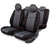 Чехлы AUTOPROFI Standard, Pattern. Паттерн полиэстер, черный/т.серый (PAT-1102 BK/D.GY)