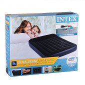 INTEX Кровать надувная с подголовником, ФУЛ,1,37м x 1,91м x 25см,64142
