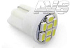 Светодиод AVS T023B Т10 (W2,1x9,5d) 8SMD 1210, блистер 2 шт (белый)