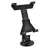 Держатель планшетного комп. на лобовое стекло SKYWAY (выс.123-218мм)  360°,черный,покрытие Soft touc