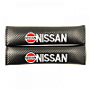 Накладка NRB002 "Ниссан", на ремень безопасности, ткань, вышивка