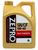 ZEPRO GASOLINE F-S 5W40 SN/CF 4л масло моторное