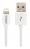 Дата-кабель Partner 8-pin (lightning) для Apple iPod/iPhone/iPad, 1м, белый, OLMIO