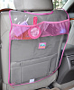 Защита - органайзер на спинку переднего сидения Little Car розовый кант