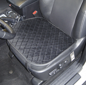 Накидка на сидения нижняя Coolpart MAXIMAL Алькантара  ромб 50х54см JJ-36-BLBL черный /шов черный