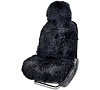Накидка из натурального меха AUTOPROFI на переднее сиденье,1 шт,нат.мех 70-90мм черный АКЦИЯ -20%