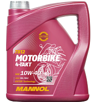 Масло "MANNOL" синтетическое 4-ТАКТ MOTORBIKE 10W40 4л 7812