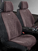 Накидки PSV Atom 2 FRONT (Темно-Коричневый), на передние сиденья, алькантара
