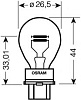 OSRAM ЛАМПА ПЕРИФЕРИЙНАЯ P27/7 12V 27/7W 1ШТ.(L14227)