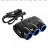 FORZA Разветвитель 3 гнезда прикуривателя + 2 USB, DC 12V-24V, USB: DC5V, 2.1A/1A / 916-127