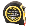 HK2010-03-10-25 Рулетка 10x25,мощн.магнит,2 стопа,корпус на 20% КОМПАКТ.СТАНДАРТНОГО,Hanskonner