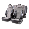 Чехлы "AUTOPROFI" COMFORT X, экокожа + корд велюр, ортопед COM-1505GK BK/D.GY