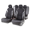 Чехлы "AUTOPROFI" COMFORT X ортопед.подд.,нов.лекало велюр+велюр COM-1505GV BK/BK 