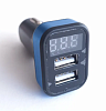 Автомобильное зарядное устройство с двумя USB-портами по 3,1А, с индикацией бортового напряжения
