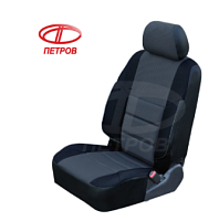 Чехлы Fiat Albea (2003-2012) седан, 2/3; "А10" СЕРЫЙ; экокожа-ЖАККАРД ПТР