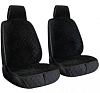 Накидки A2DM на перед. сидения с передним органайзером снизу велюр 3D ромб черный, 2 шт сумка