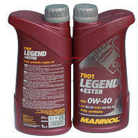 Масло MANNOL синтетическое LEGEND +Ester SAE 0W-40 1л 7901