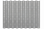 Сетка для бампера и решетки радиатора  "DOLLEX"DKS-031 алюминий, 100 х 20 см, черная, яч 20*6 сота