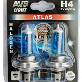Галогенная лампа AVS ATLAS /5000К/ H4.12V.60/55W. 2шт.