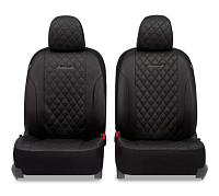 Чехлы AUTOPROFI Standard, Excellent. Экокожа, 3 мм. поролон, чёрный (EXL-1103G BK/BK)