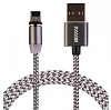 Кабель USB-Lightning  магнитный серебрянный 1м WIIIX CBM980-U8-10S