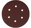 Круг шлифовальный PATRIOT на липучке, 150мм, 6 отверстий, Р120, 5 шт