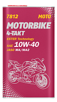 Масло "MANNOL" синтетическое 4-ТАКТ MOTORBIKE 10W40 1л 7812