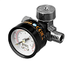 Регулятор давления с манометром для краскораспылителя K1500, 12 бар, 1/4"// Denzel