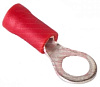 Клемма кольцевая RV 1-5 круглая M5, красная изоляция