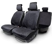 Накидки на весь салон CarPerformance 5 шт., материал алькантара CUS-1015 BK/GY ЛИКВИДАЦИЯ