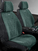 Накидки PSV Atom 2 FRONT (Зеленый), на передние сиденья, алькантара