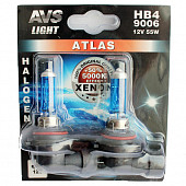 Галогенная лампа AVS ATLAS /5000К/ HB4/9006.12V.55W. 2шт.