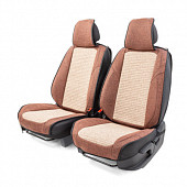 Каркасные 3D накидки на передние сиденья Car Performance, 2 шт. материал fiberfla CUS-3024 COFFEE/BE